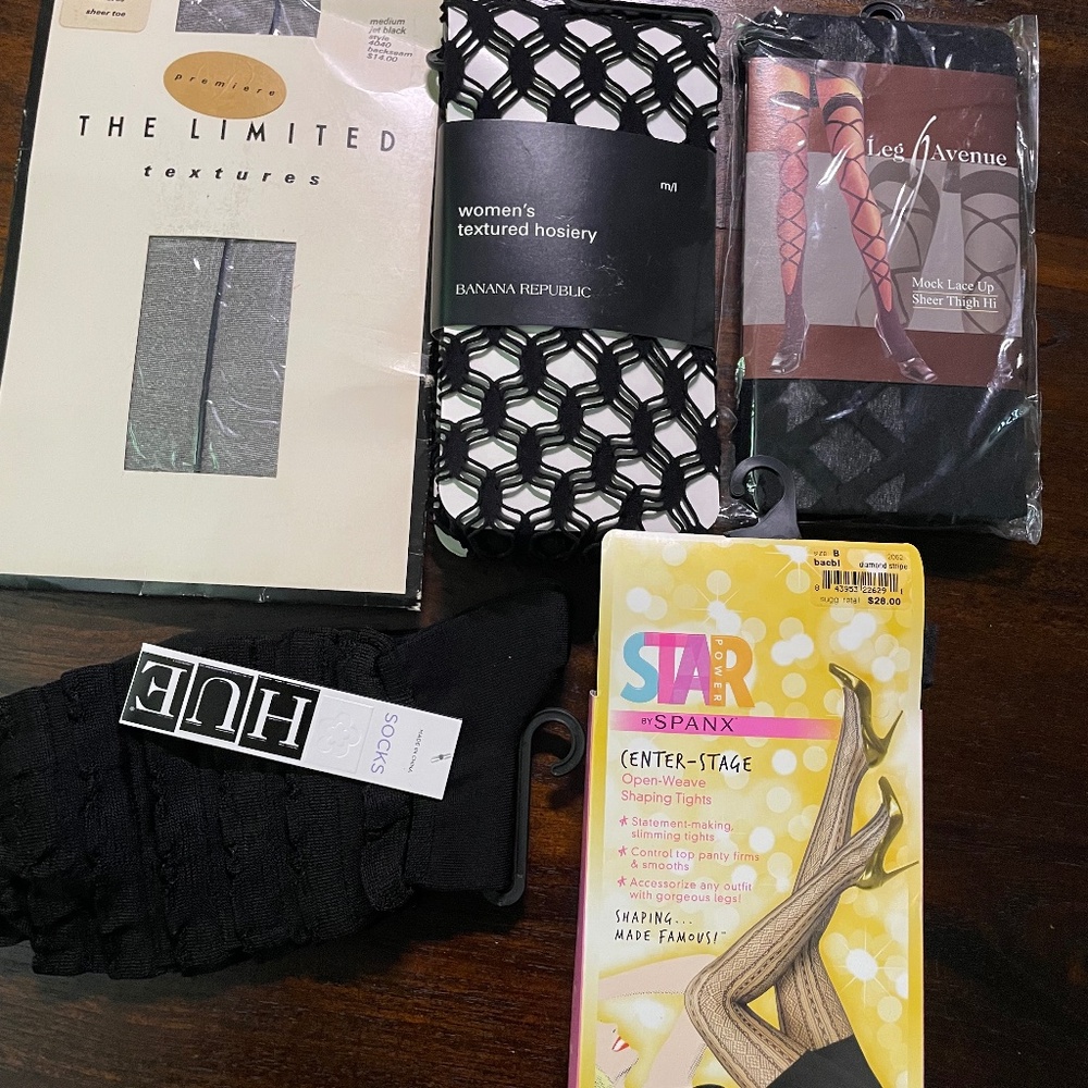 Lot of 5 Pantyhose / Spanx Tights /Socks. NWT